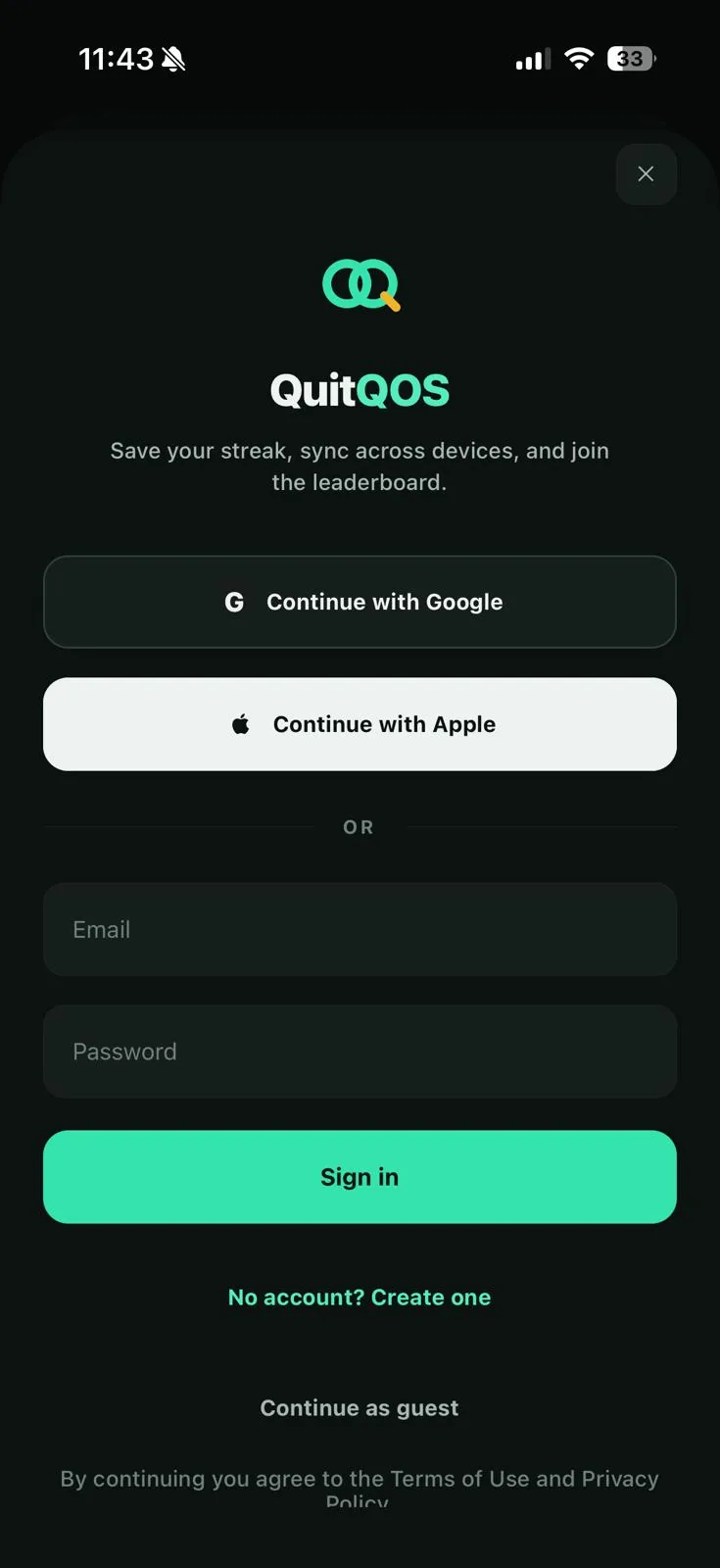 Sign-in — or carry on without an account if you'd rather
